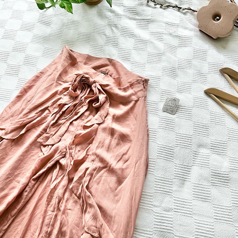 Free People Ruffle Skirt Flowy Pants - Picture 6 of 6